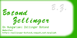 botond zellinger business card